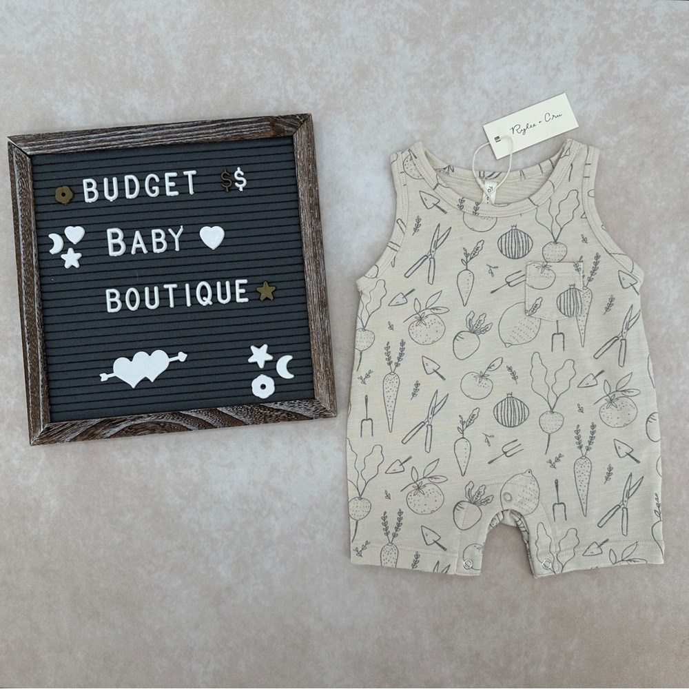 New Rylee + Cru Vegetable Garden Romper